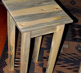 some custom end tables, painted furniture