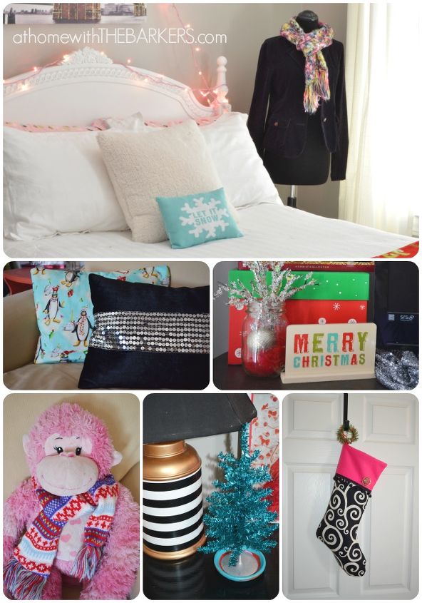 holiday decorating for teen girls, bedroom ideas, seasonal holiday decor, She added in items from the Target 1 section