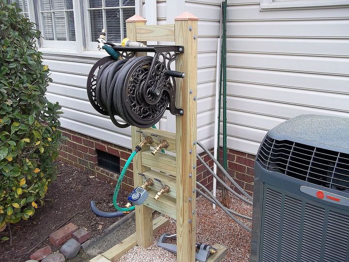 Hose Reel Solution For Yard And Garden Outdoor Faucet Extension