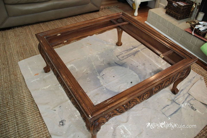 thrift store coffee table turned diy tufted ottoman, chalk paint, diy, painted furniture, repurposing upcycling