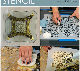 Stencil How-to: Reverse Stenciling and Gilding on Glass | Hometalk