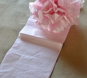 how to make tissue paper pom poms in different sizes, crafts, Different sized tissue paper and the amount of sheets used will determine different sized pom poms