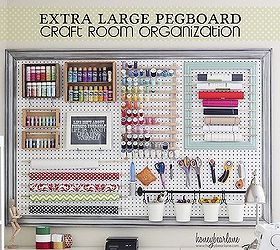 craft room organizational pegboard, cleaning tips, craft rooms, organizing