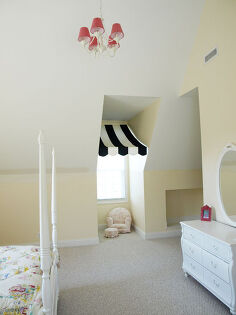 easy dormer window treatment, home decor, window treatments, windows