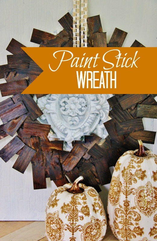 paint stick wreath, crafts, repurposing upcycling, wreaths