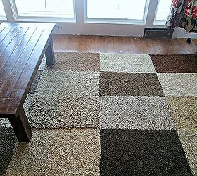 make your own patchwork rug for less than 30, crafts, diy, flooring, Enjoy