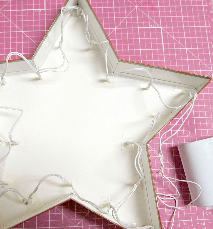 estrela luminosa inspirada em pottery barn para decorar a parede