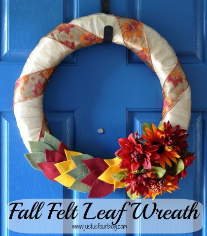 fall felt leaf wreath, crafts, seasonal holiday decor, wreaths
