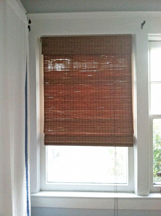 easy installation of bamboo blinds, diy, home decor, One window down 6 more to go