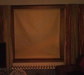 just a few quick before and afters of the new blinds in the living room only got, home decor, before the old roller blinds dark and dirty looking