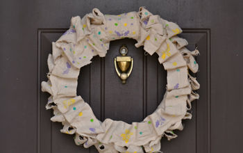 Spring Wreath with FolkArt Enamels Stencils