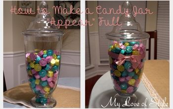 How to Make Candy Jars "Appear" Full