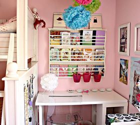 what can you do with 12 sq ft of space turns out quite a bit, bedroom ideas, cleaning tips, home decor, painted furniture, storage ideas, After the makeover it s an efficient work space for a growing girl