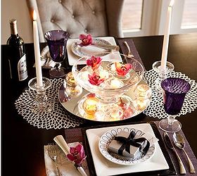 6 new year s eve party ideas, seasonal holiday d cor, Just Us Two Whether it s your first or your fiftieth year together what s sexier than a New Year s Eve dinner for two Ring in 2013 with a table arrangement that sets the mood A glass bowl holds floating candles and orchid blooms