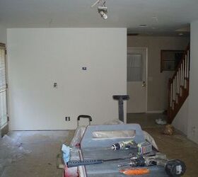 kitchen family room refurb, home improvement, living room ideas, wall decor
