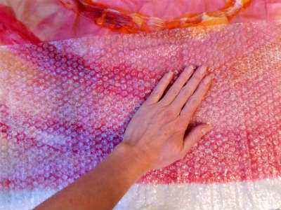 learn how to nuno felt a beautiful shawl, crafts
