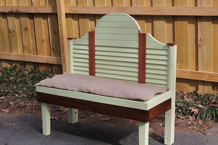 making a bench from a headboard, diy, painted furniture, repurposing upcycling