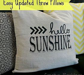 easy updated throw pillows, crafts, home decor, Easy updated throw pillows