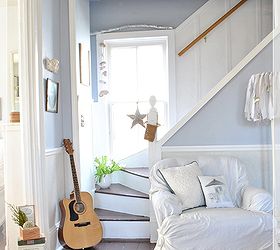 the secret to dealing with quirky room challenges, home decor, The window in the stairwell is not curtained so that ample light will fill the room