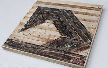 Recycled Pallet Wood Art - 'Futuristic Wave'