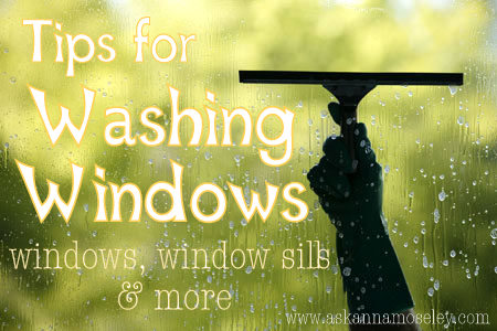 como limpar janelas peitoris e trilhos de janela