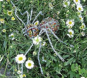 garden creatures, gardening, A beaded spider made by a local craftsman