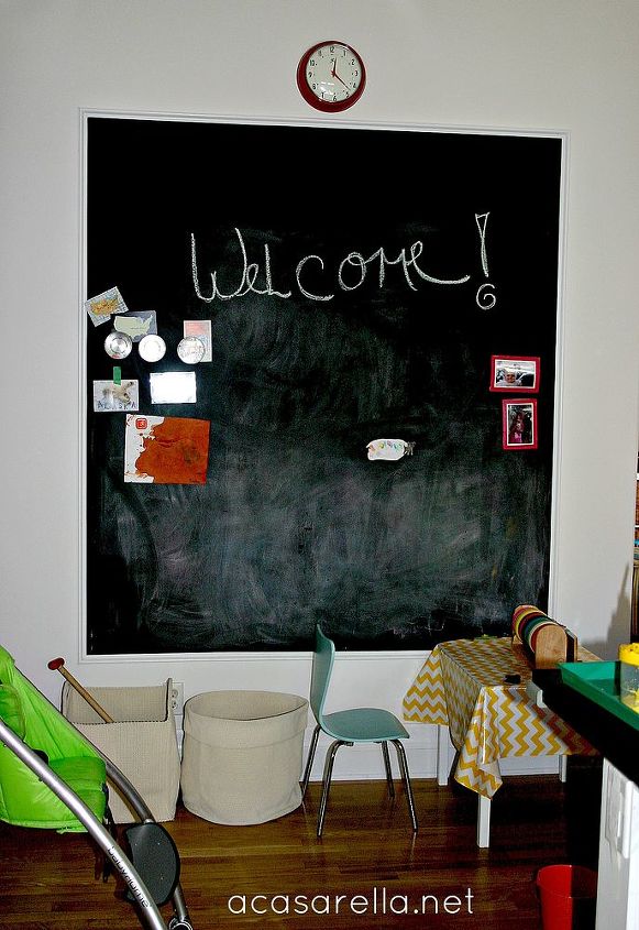 diy projects, chalk paint, chalkboard paint, painting, The paint is also magnetic