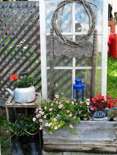 catherine s junktique garden, container gardening, flowers, gardening, outdoor living, repurposing upcycling, I will plant flowers in absolutely anything