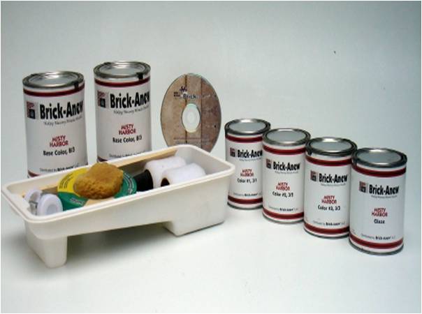 painting your brick fireplace, painting, The Brick Anew Fireplace Paint Kit