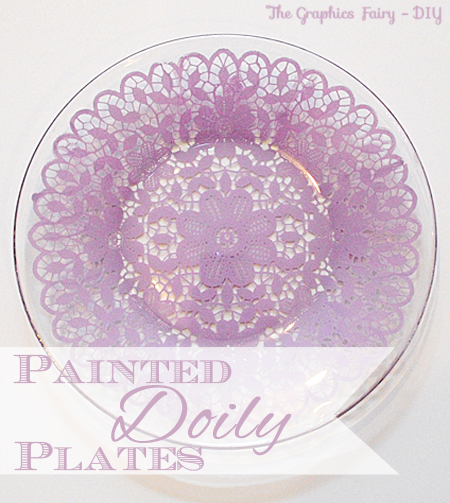 make some painted doily plates, crafts, home decor, Painted Doily Plates