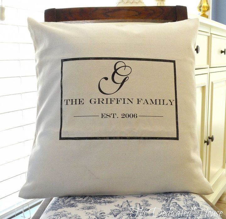 custom pillow covers from featherhen, crafts, Family est custom pillow cover from FeatherHen