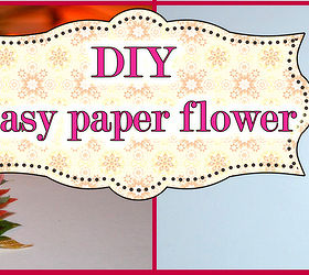 diy easy paper flower from napkins, crafts