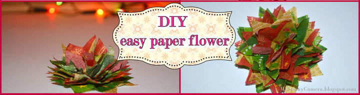 diy easy paper flower from napkins, crafts