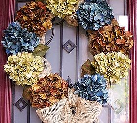 hydrangea wreath, crafts, wreaths