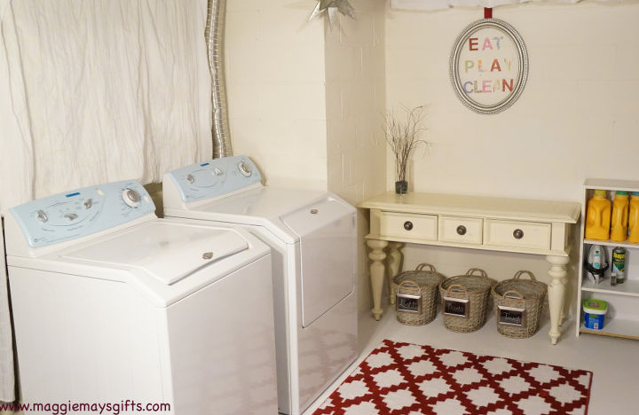 basement laundry room redo before and after, basement ideas, home decor, laundry rooms