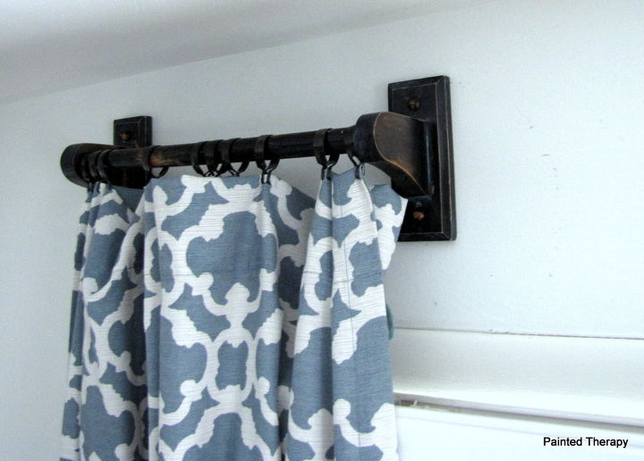 hacer barras de cortina con toalleros