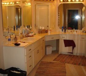 this is a bathroom remodel that i designed the cabinets are custom made by the, main bath before