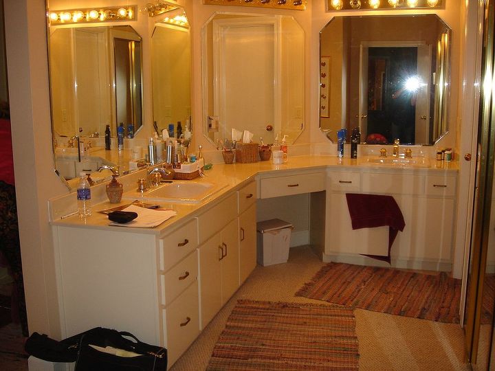 this is a bathroom remodel that i designed the cabinets are custom made by the, main bath before