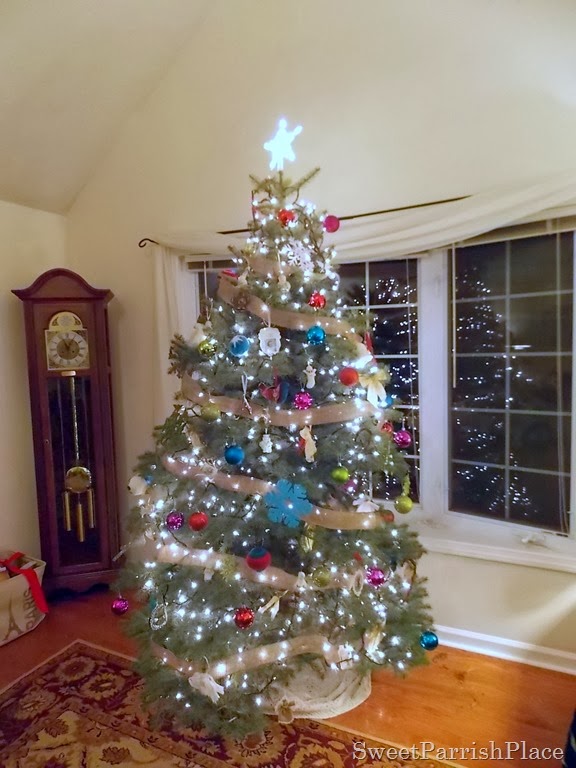 our christmas tree 2013, christmas decorations, seasonal holiday decor