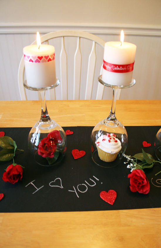 diy valentine s day table, painted furniture, seasonal holiday decor, valentines day ideas