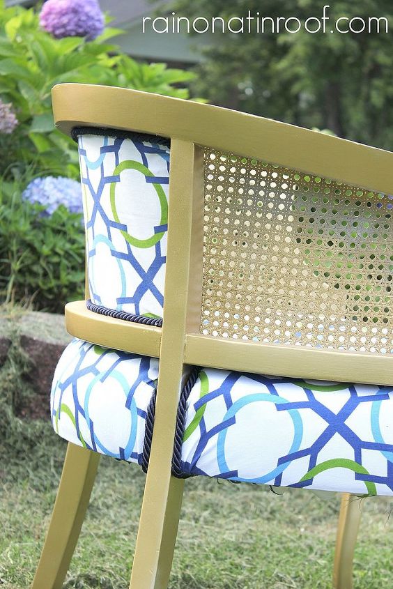 how to re upholster a chair jonathan adler inspired, painted furniture