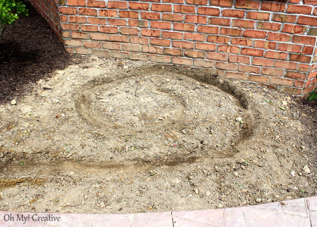 how to create a small vegetable garden using a garden spiral, gardening, Sketched the design in the dirt