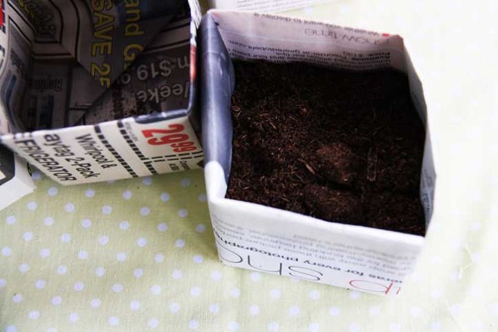 how to start seeds in newspaper pots, gardening
