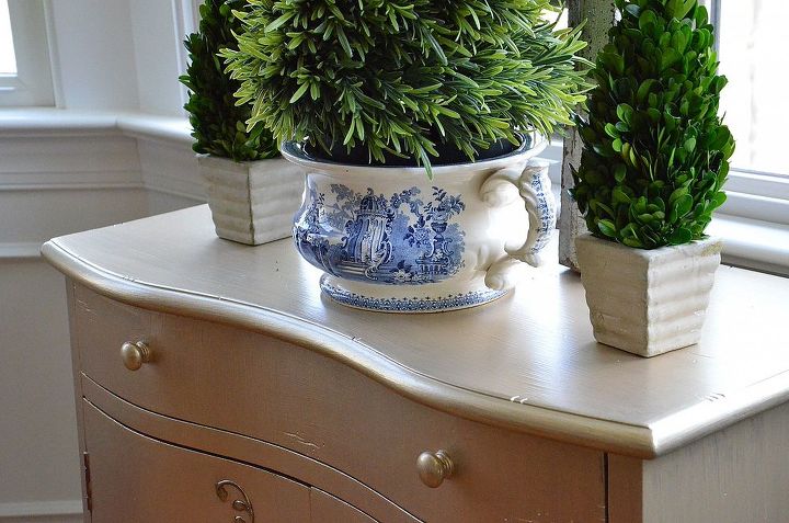 cabinet makeover with martha stewart metallic paint, painted furniture, The finish has a gorgeous luster and shine
