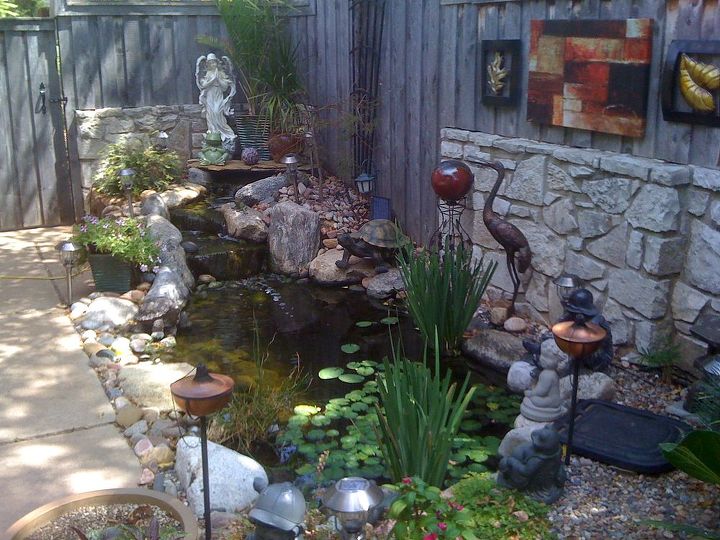 water gardens ponds and water features in oklahoma, landscape, outdoor living, ponds water features, Get Your Feet Wet Pond