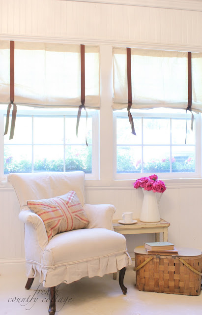 drop cloth window shades, reupholster, window treatments, windows