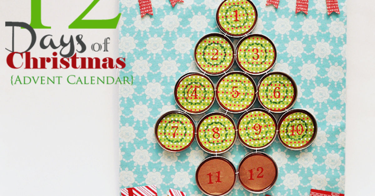 Mason Jar Lid Christmas Advent Calendar Hometalk