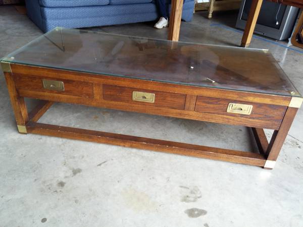 what i d buy on craigslist this week in dallas, painted furniture, I vote for this campaign style coffee table