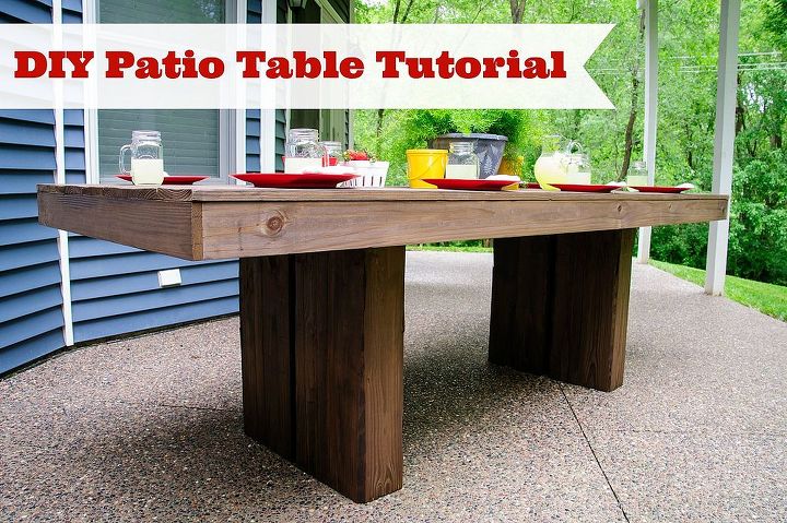 diy outdoor patio table, diy, how to, outdoor furniture, painted furniture, DIY Patio Table Tutorial