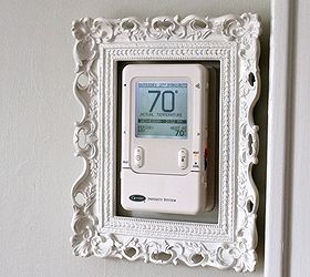 dress up your ugly thermostat, home decor, hvac, Here s an easy way to make the ugly go away